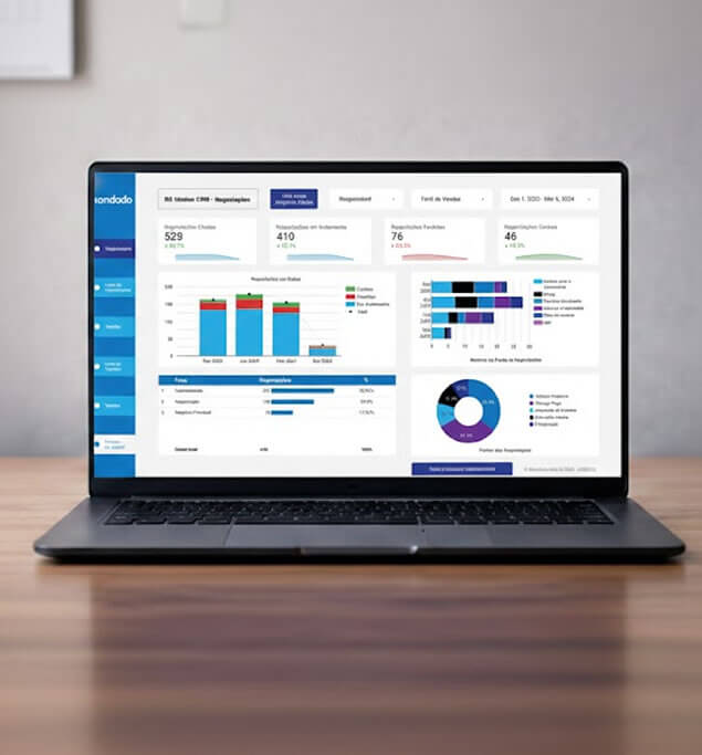 Dashboard de Acompanhamento de Funil de Clientes para Empresas Tradicionais